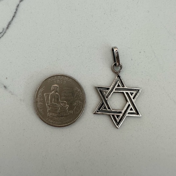 Star of David Sterling Silver Pendant - Picture 5 of 6
